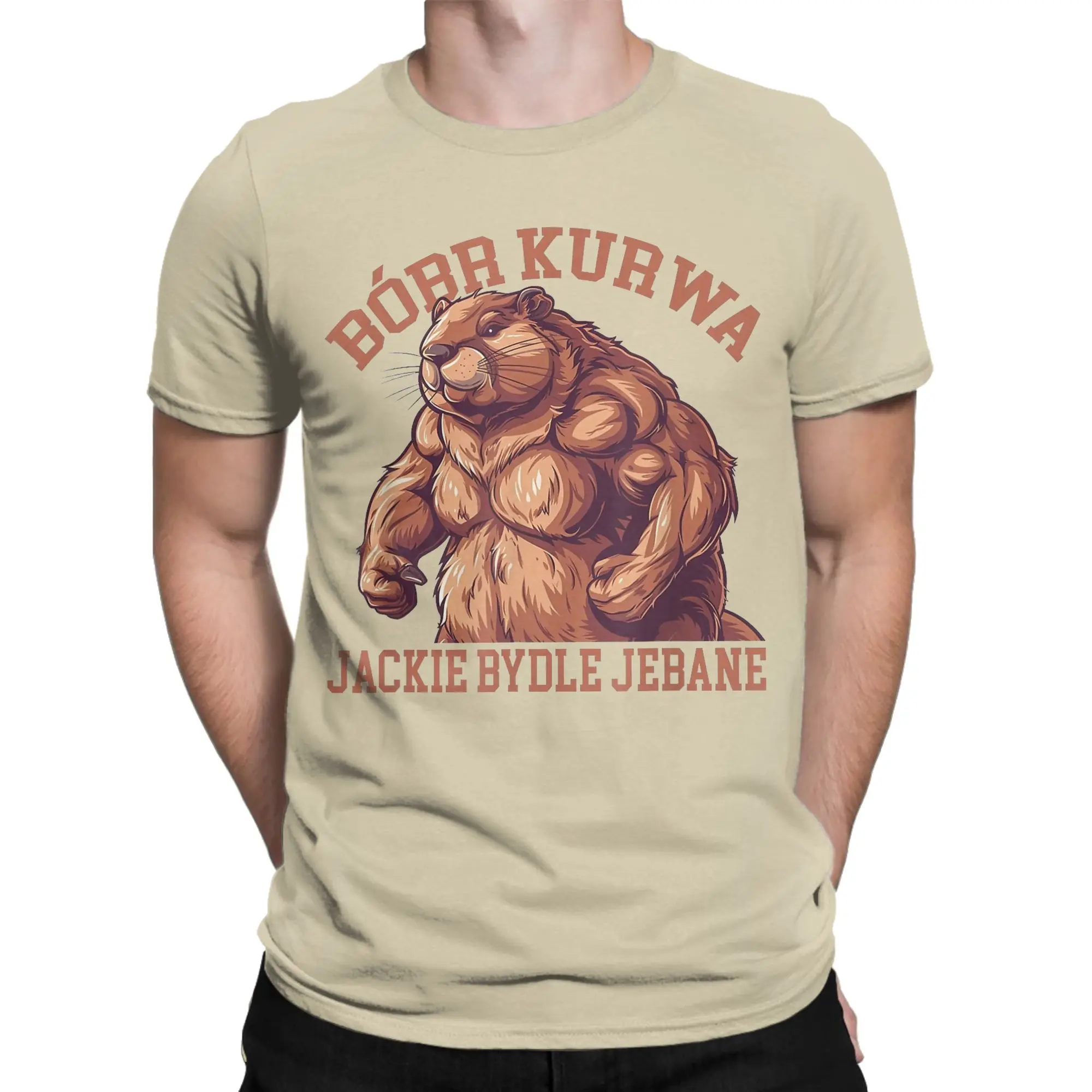 Summer Bobr Kurwa Bober Beaver for Men Women Cotton T-Shirt For Men Summer  T Shirts O Neck Tee Shirt Plus Size Pattern Clothes