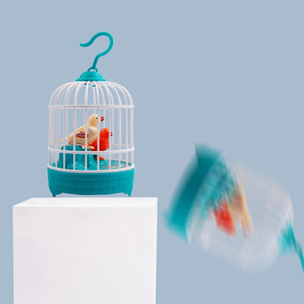 Spraakbesturing Vogelkooi Geluidsgeactiveerd Zingen Vogel Elektronisch Huisdier Voor Kinderen Educatief Cadeau Mini Vogelkooi Decor