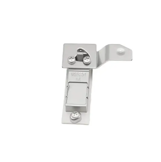 Silver 304 Stainless Steel Push to Open Latch for Industrial Electrical Boxes Weather Resistant and Long Lasting Performance