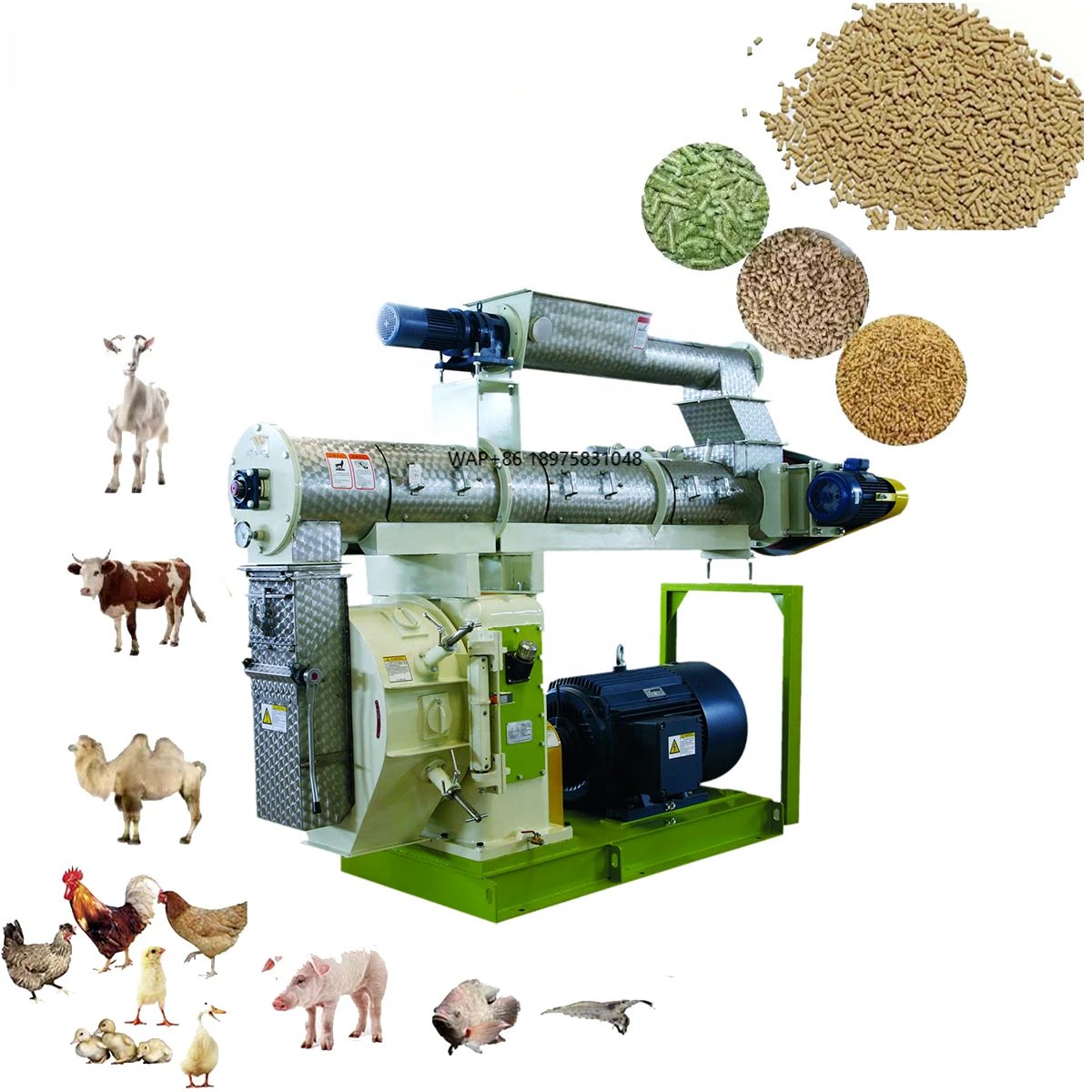 New Type 1-30t/H Livestock Pellet Feed Factory Poultry and Livestock Feed Pellet Machine High Quality Feed Pellet Machine