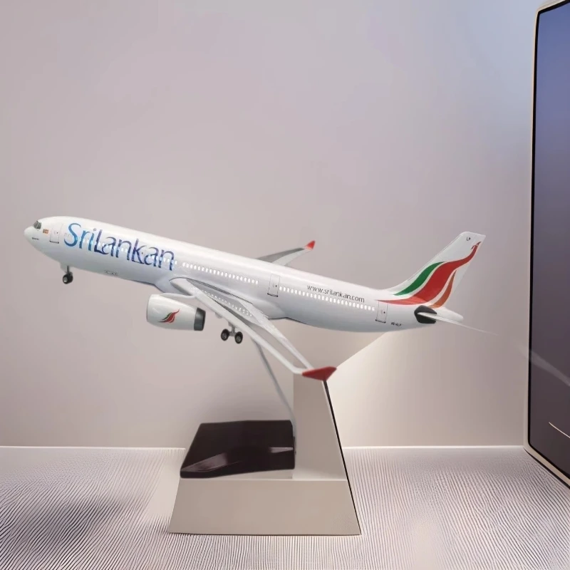 

47cm Sri Lankan Airlines A330 Toy Planes Model W Landing Gear Wheel Light Resin Aircraft Decorate Gifts For Family And Friends