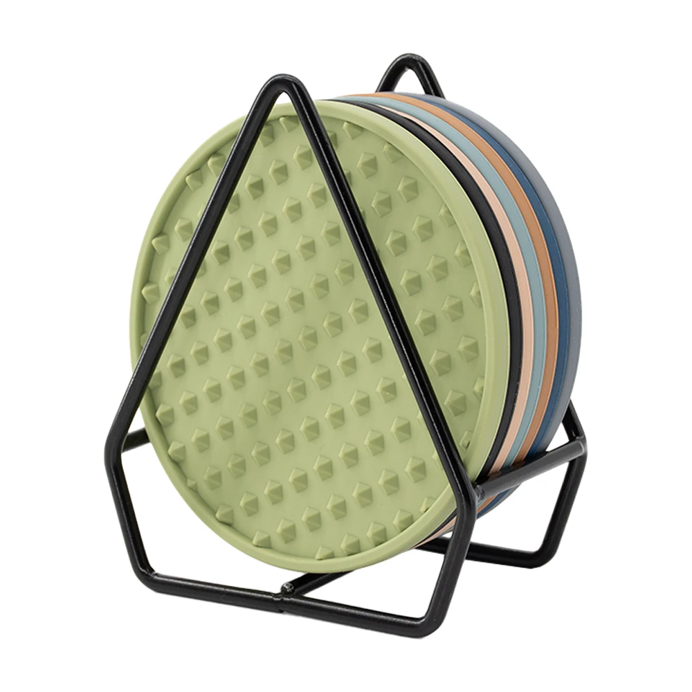 Silicone Coaster Holder, Beverage Coaster, Beer, Coffee Coaster, Suitable for Any Type of Desktop Cup, Hot and Cold, Non Slip, N