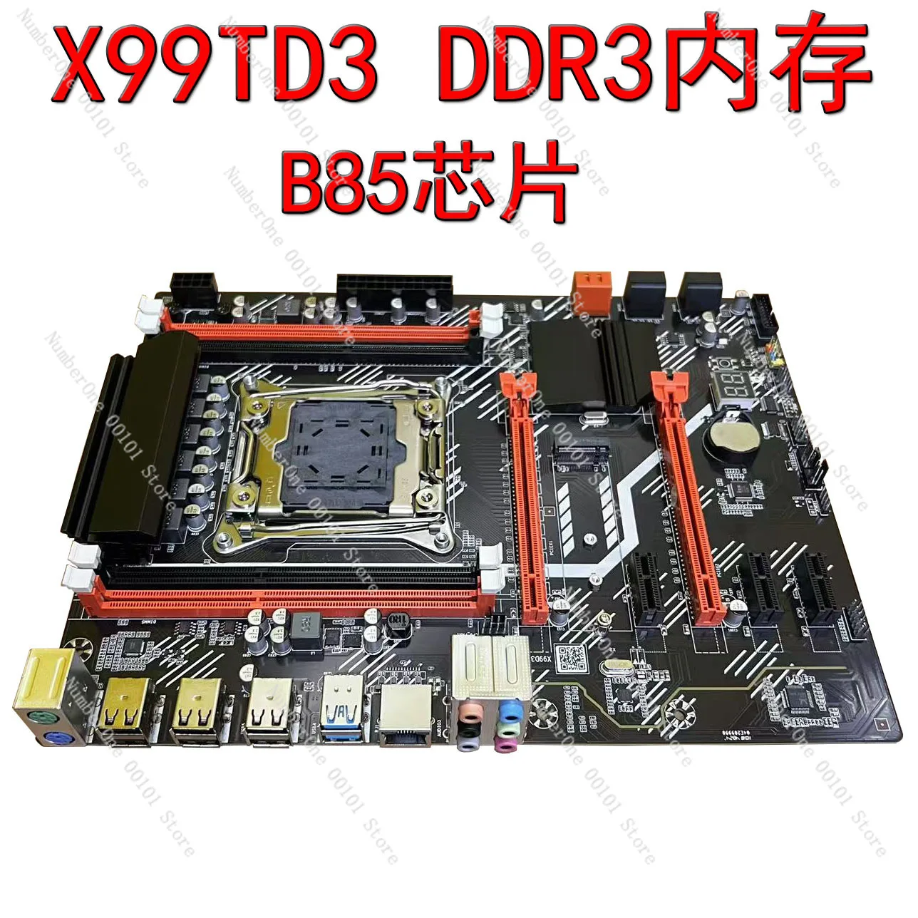 New x99td3 motherboard ddr3 supports desktop server e5-2666-2676-2678 2696v3/4
