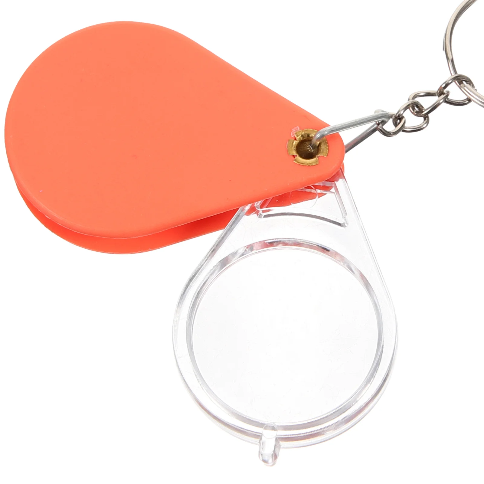 

5Pcs Mini Folding Magnifying Glass Keychain Portable Jewelry Magnifier Handheld Lens for Reading Jewelry Gems Precision Work