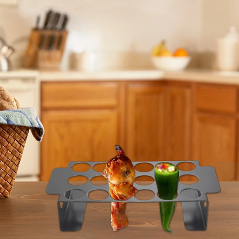 Подставка для гриля с 18 отверстиями, из нержавеющей стали