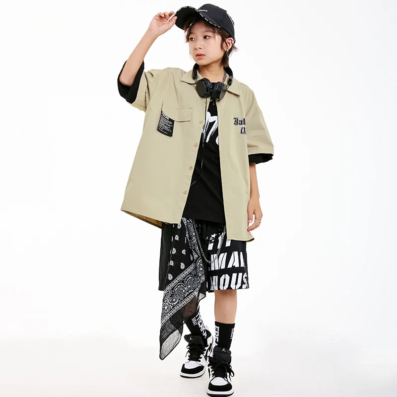Street Dance Hip Hop Dance Team Prestaties Jazzdans Kostuum Praktijk Pak Nieuwe Jongens Dans Podium Kleding Kinderen Pak DN20449