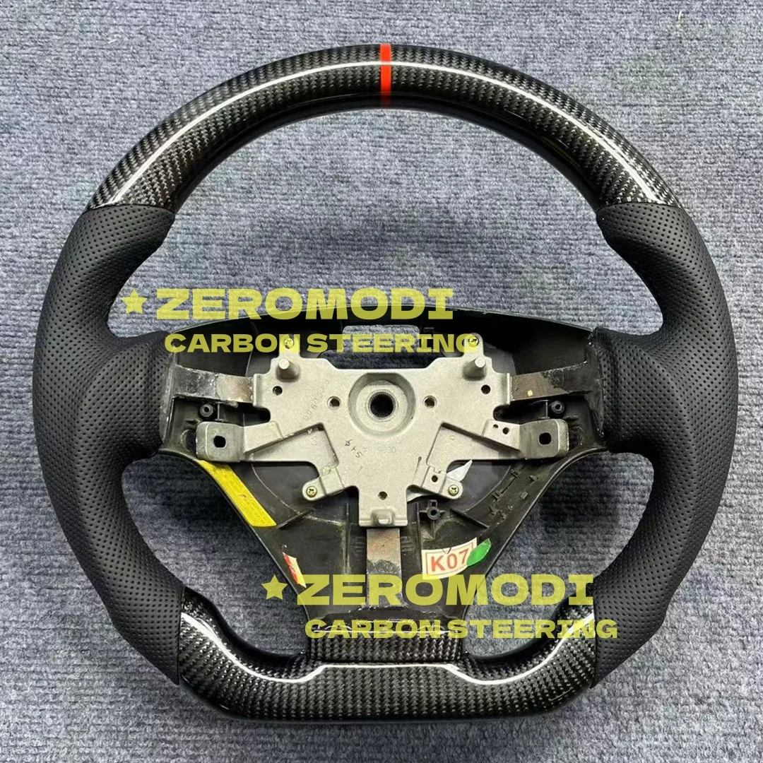 

Карбоновый руль для Hyundai Tiburon Coupe 2 II, кожаный, с плоским дном