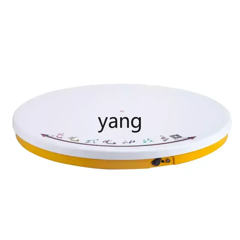 

YJQ super battery life electric turntable base household dining table automatic base remote control rotating core turntable