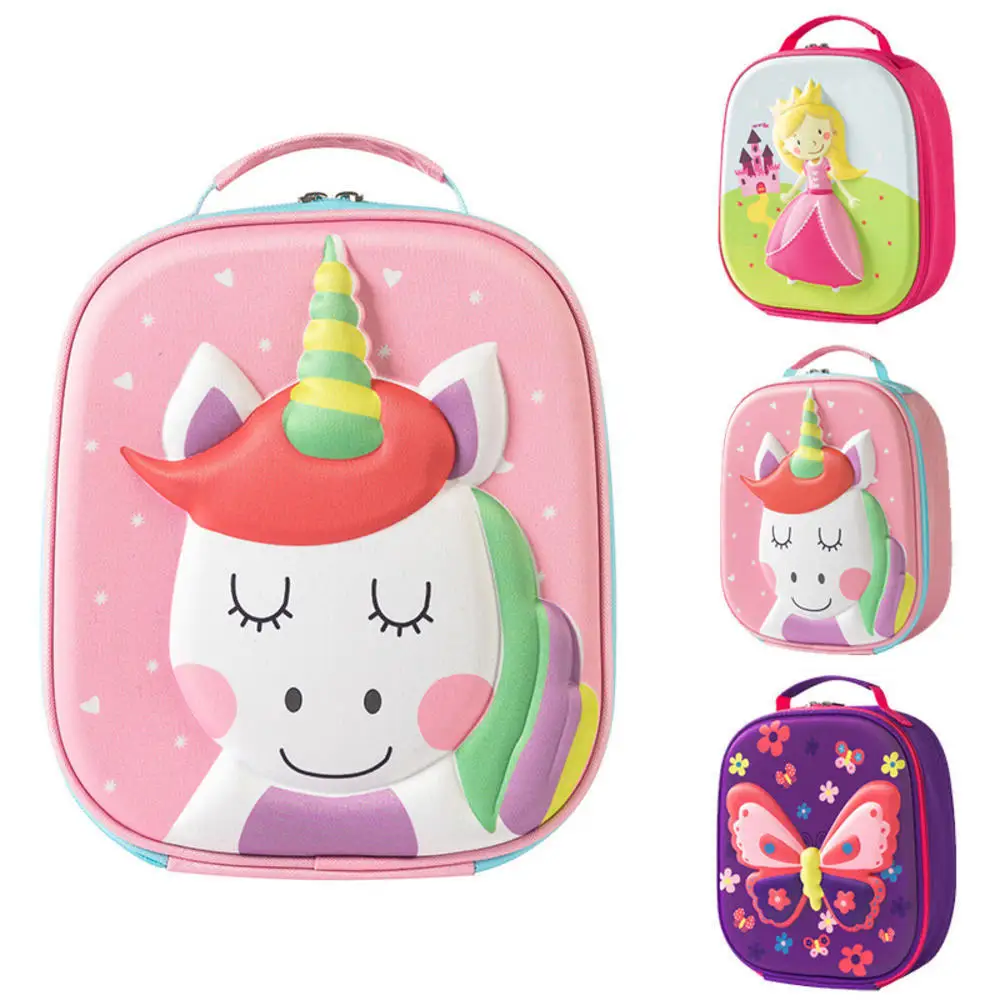 Children Kawaii Unicorn Lunch Bag EVA Insulated Thermal Bento Lunch Box Picnic Supplies Bags Girls Student Food Container School