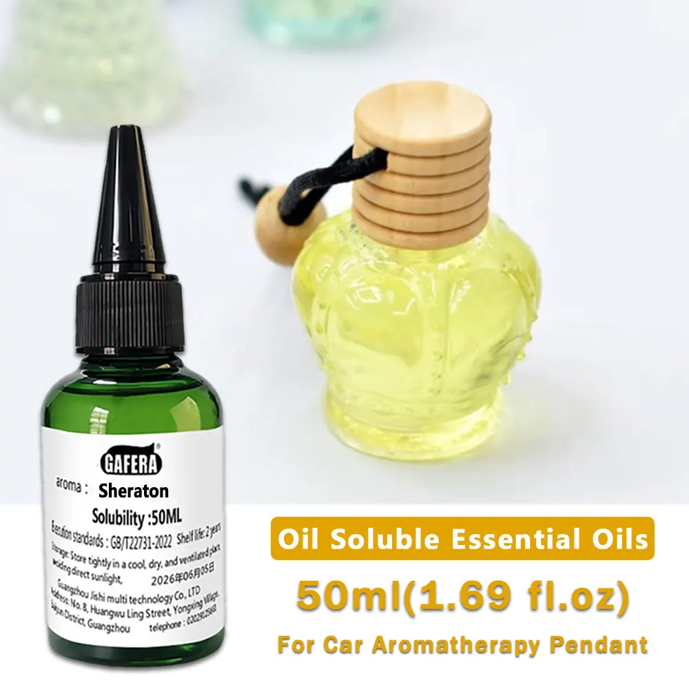 GAFERA 50ml (1.69 fl.oz) Sheraton Essential Oils - Auto Suspension Fragrance Supply Perfume Car Diffuser Replenishes Essence