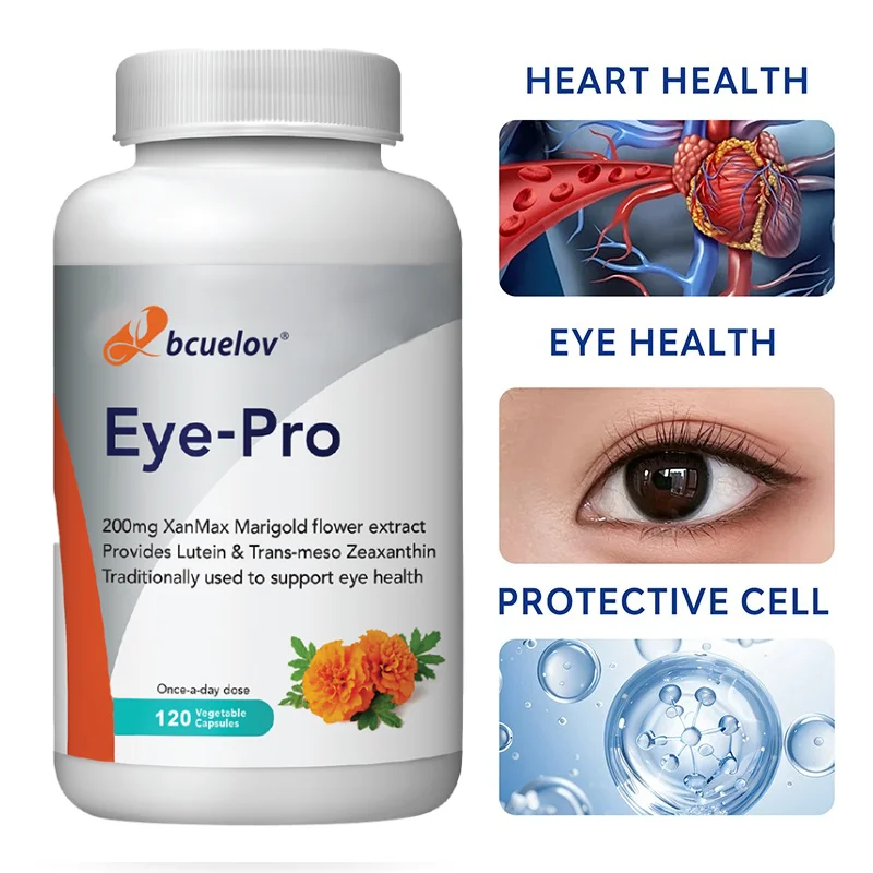 Lutein Capsules Natural Carotenoid Supplement for Daily Eye Care Relieve Eye Fatigue, Dry Eye & Vision Wellness, Non-GMO
