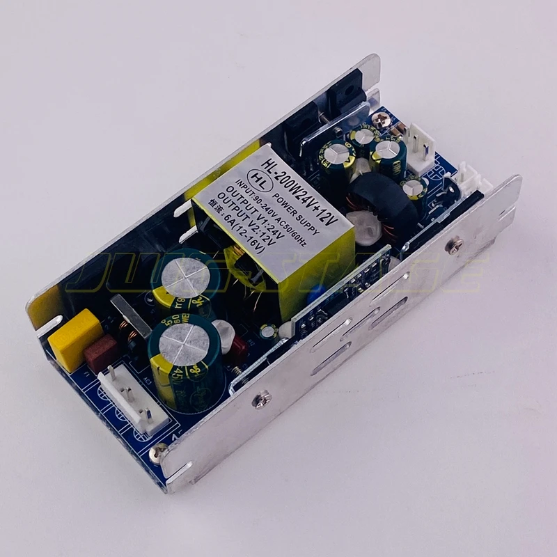 24V 12V Dual Output Power Supply HL-200W-24+12V Power  Board AC 90-240V 200W Driver Module for LED Stage Light