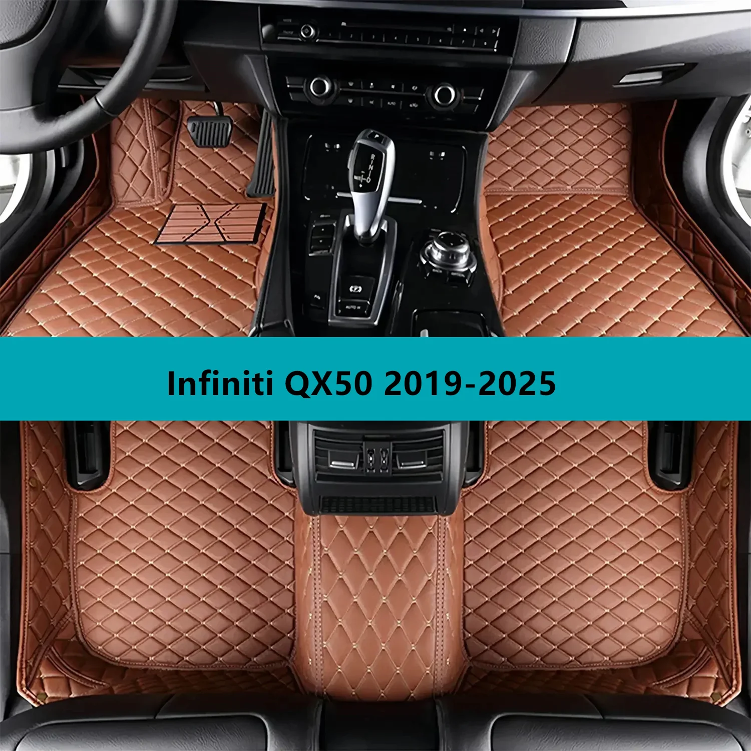 

Полный комплект автомобильных ковриков для Infiniti QX50 2019-2025, кожаные коврики для автомобилей, коврики, автомобильные аксессуары