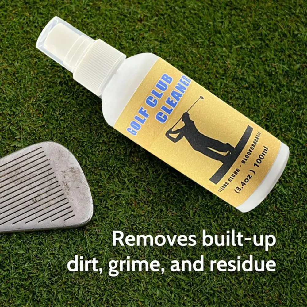 Golf Club Cleaner Golf Club Grip Cleaner Effective Spray Bottle for Removing Grime Dirt Sweat from Clubs Irons Drivers Keep