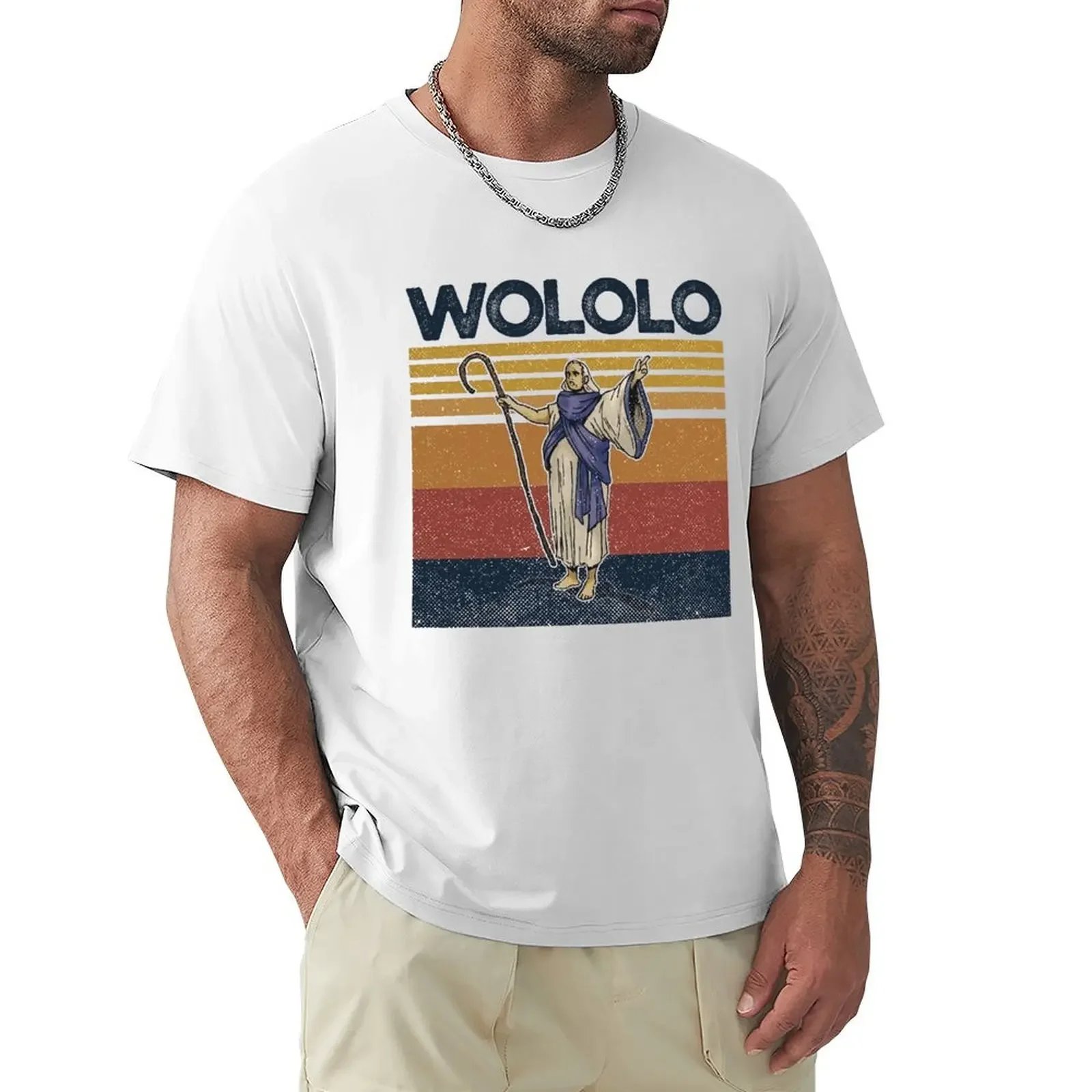 Best Wololo Age of Empires II Vintage T Shirts Cartoon Graphic TShirts Cool Short Sleeve Clothing Streetwear T-Shirts Tee Tops