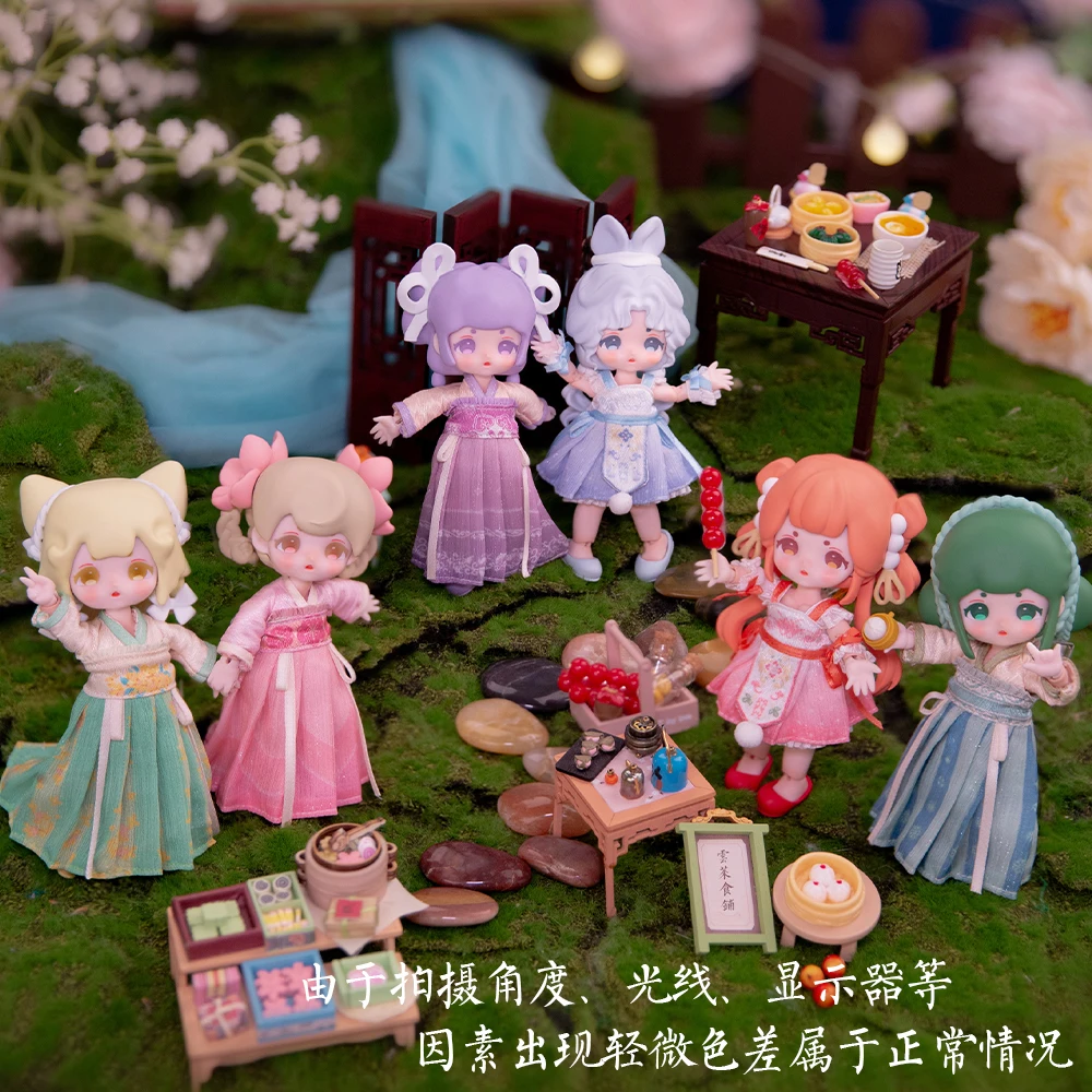 

Blind Box Xingyunlai Yunlai Food Shop Series Anime Bjd Obtisu11 Dolls Model Joint Action Figurine guess bag Mystery Box toy gift