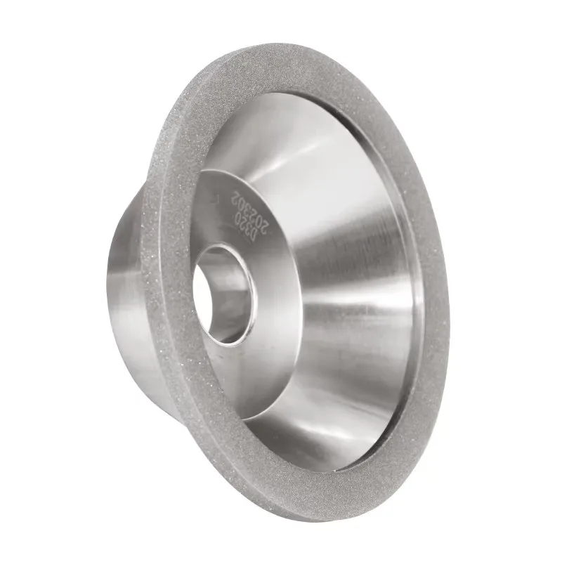 2 Spec Electroplated SDC Diamond Bowl Grinding Wheel OD100mm ID20mm Alloy Tool Sharpening Polishing Disc