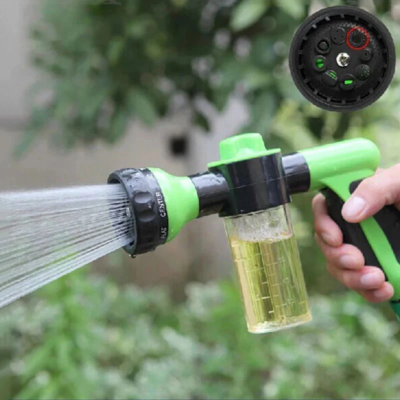 Portable Auto Foam Lance Water Gun Showering Pet Dispenser Bottle Snow Foam Gun High Pressure Garden Hose Spray Cleaning Tool