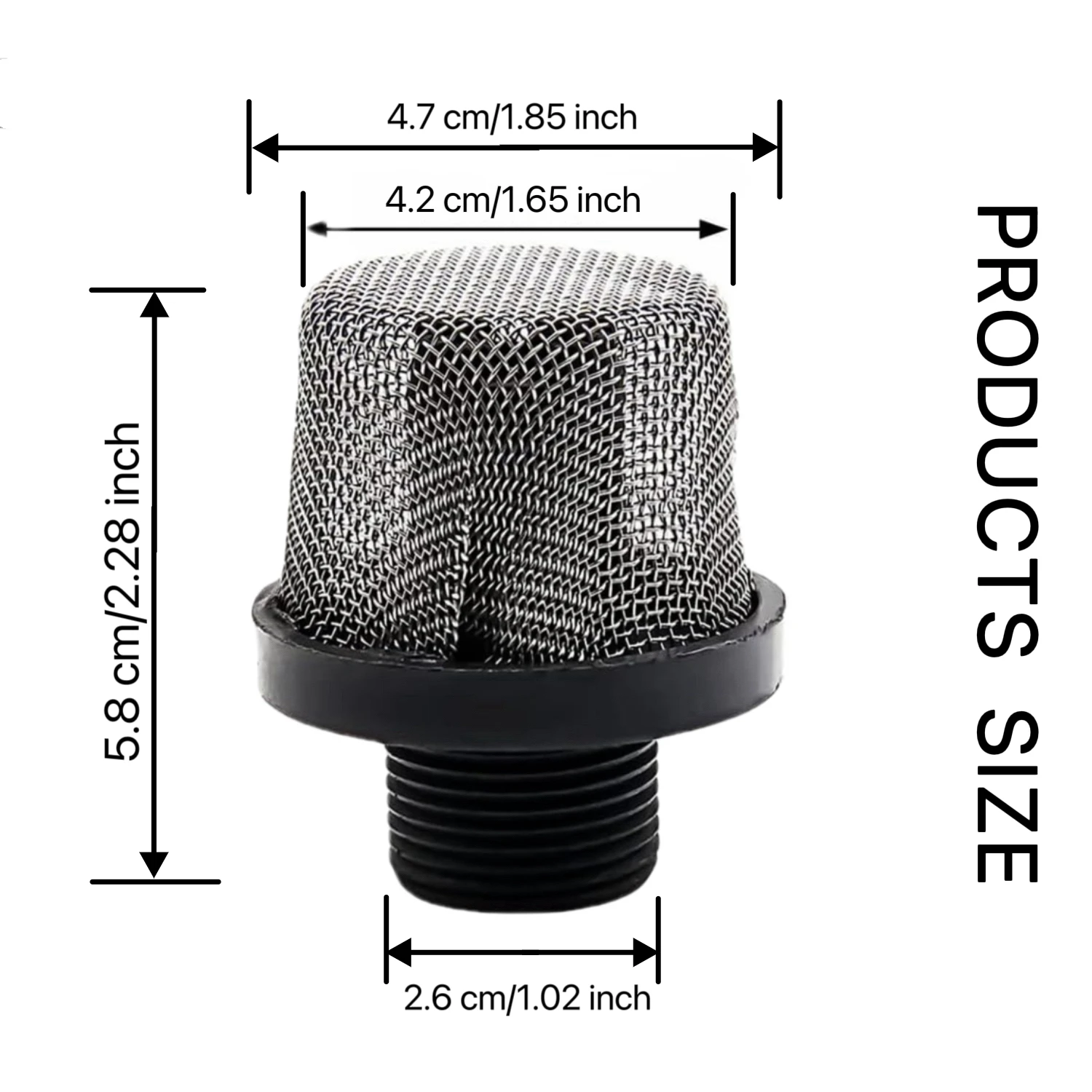 Replacement Filters Set 288716 Inlet Strainer Thread& 288749 60-Mesh Spray Filters For Paint Sprayers Sprayfilters
