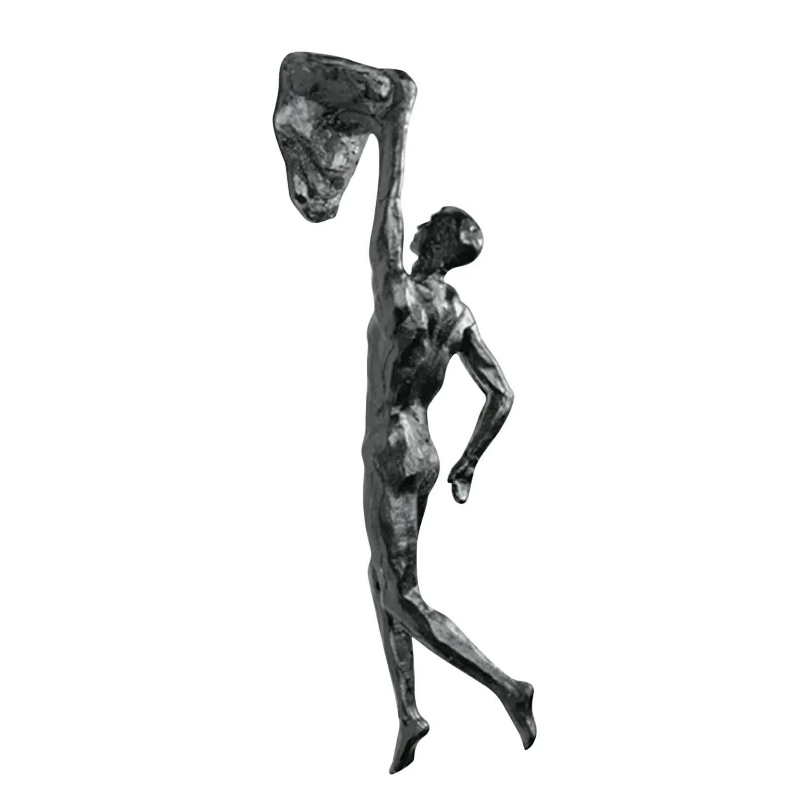 Rampicante uomo resina filo di ferro appeso a parete decorazione scultura figure creativo retrò presente statua sfondo decorazione della parete