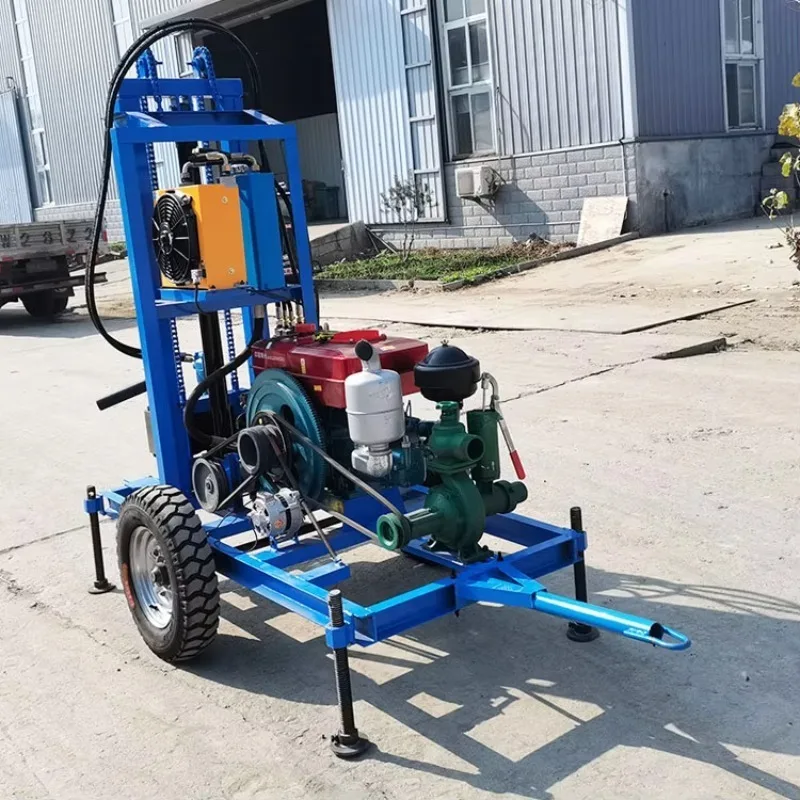 FOB Heavy Duty Water Well Drilling Rig Compact Body Simple Operation Wide Terrain Adaptability Thickened Robust Frame Steady