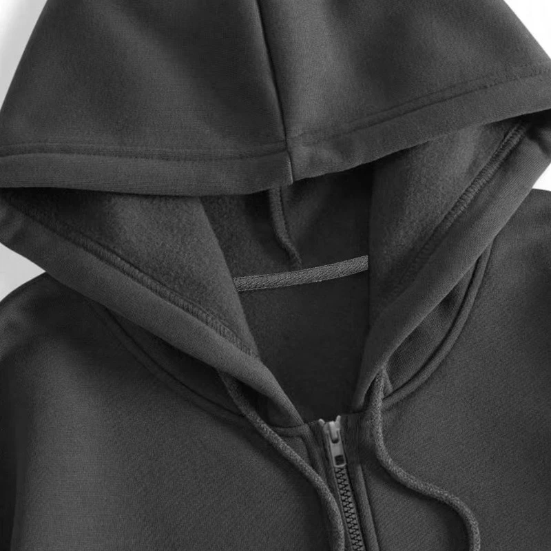 Men Winter 100%Cotton zip hoodie Women sweatshirt Casual Harajuku High Quality fall clothes y2k oversized hoodie christmas Coat