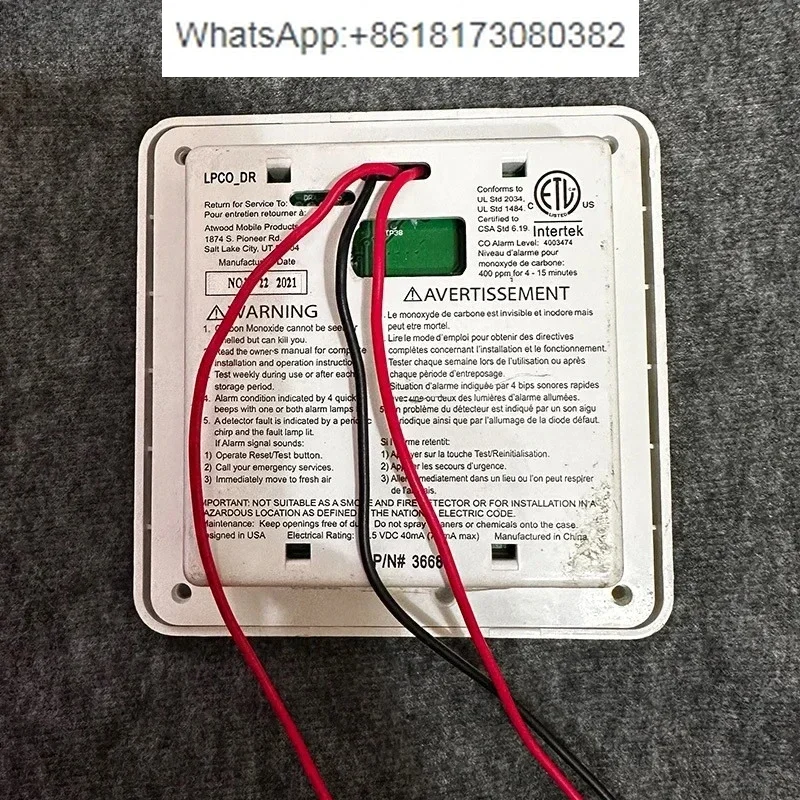 Accessories for RV Smoke Warning Device: Domeida Monoxide Combustible Gas Detector for Vehicles