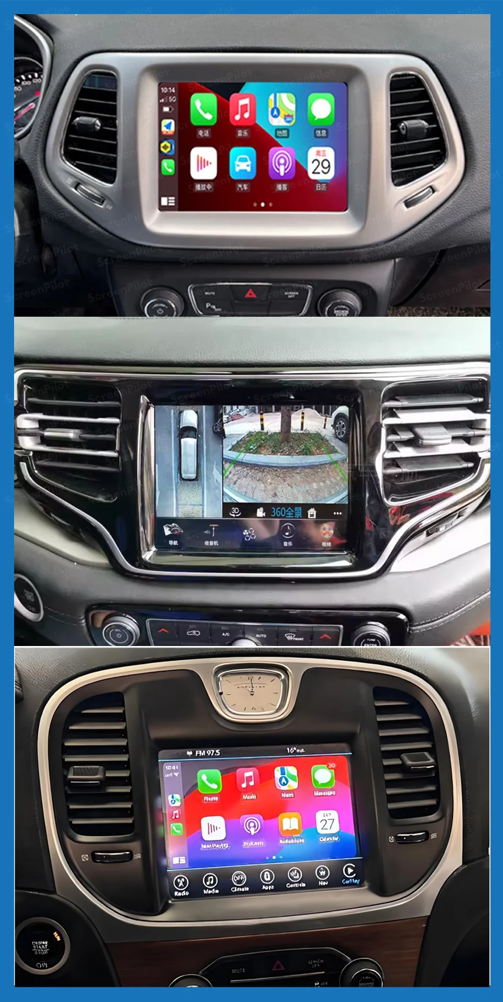 Android 16 Car Radio For Jeep Grand Challenger Charger Durango RAM Cherokee Compass Dodge Unit Multimedia Video Player GPS DVD