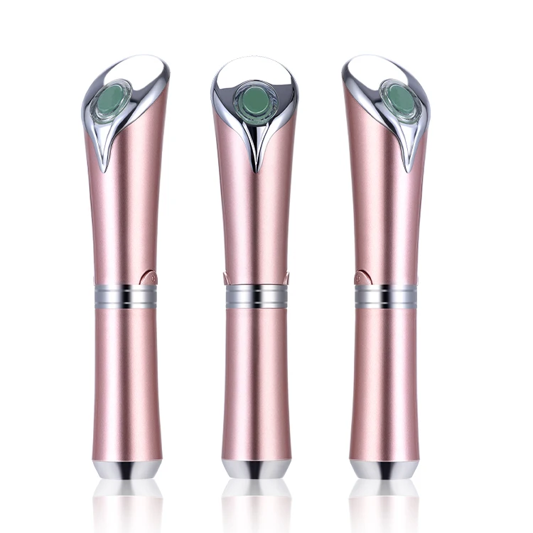 การออกแบบใหม่ล่าสุด Mini นวดผิวหน้าความงามต่อต้านริ้วรอย Wand ความร้อนสีฟ้าสีแดง Treatment Eye Massage ปากกาอุปกรณ์