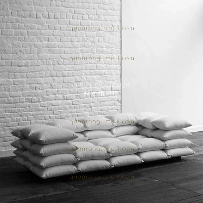 

Ji Ji Feng Designer Model Personality 3-Seat Sofa Tofu Bread