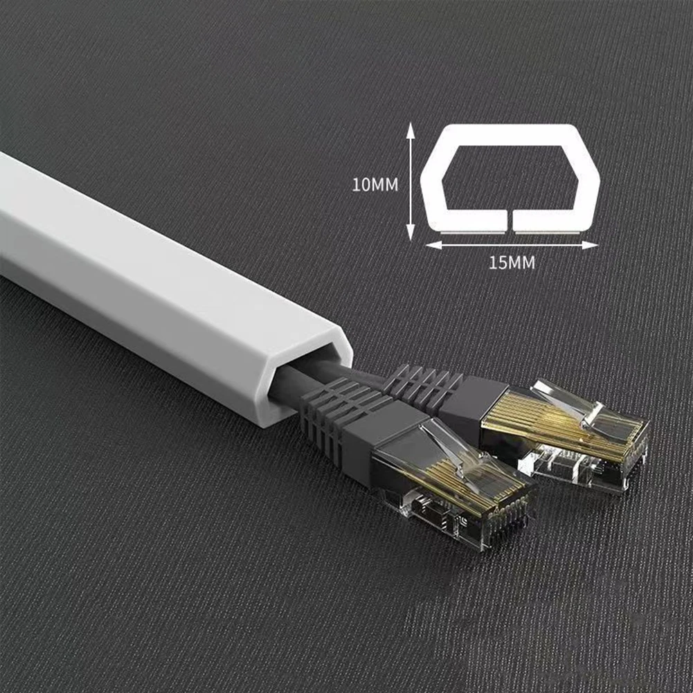 غطاء سلك الأرضية، واقي كابل الطاقة ذاتي اللصق للأسلاك على سلك الأرض، منظم سلك إدارة الكابلات الأرضية #3