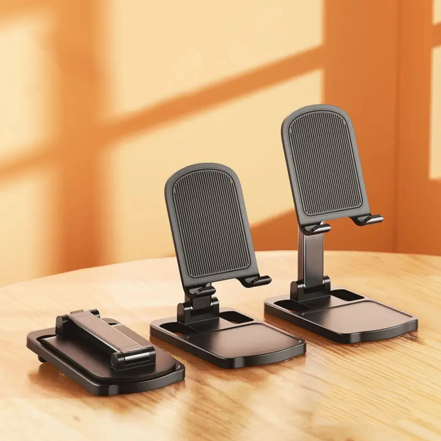 

Phone Holder, Mobile Phone Desk Stand, Folding And Lifting Telescopic Mobile Phone Bracket