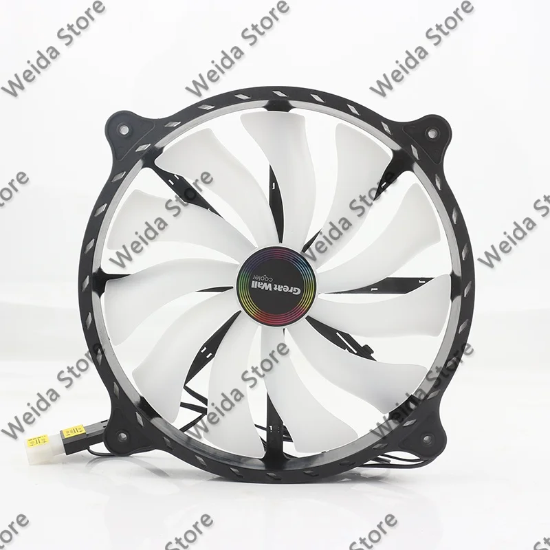 Cooling Fan New Great Wall 24V 48V 20CM Large Size Silent Router Set Top Box Chassis USB ZY-2002512SL DC5V/12V 1.2/0.33A