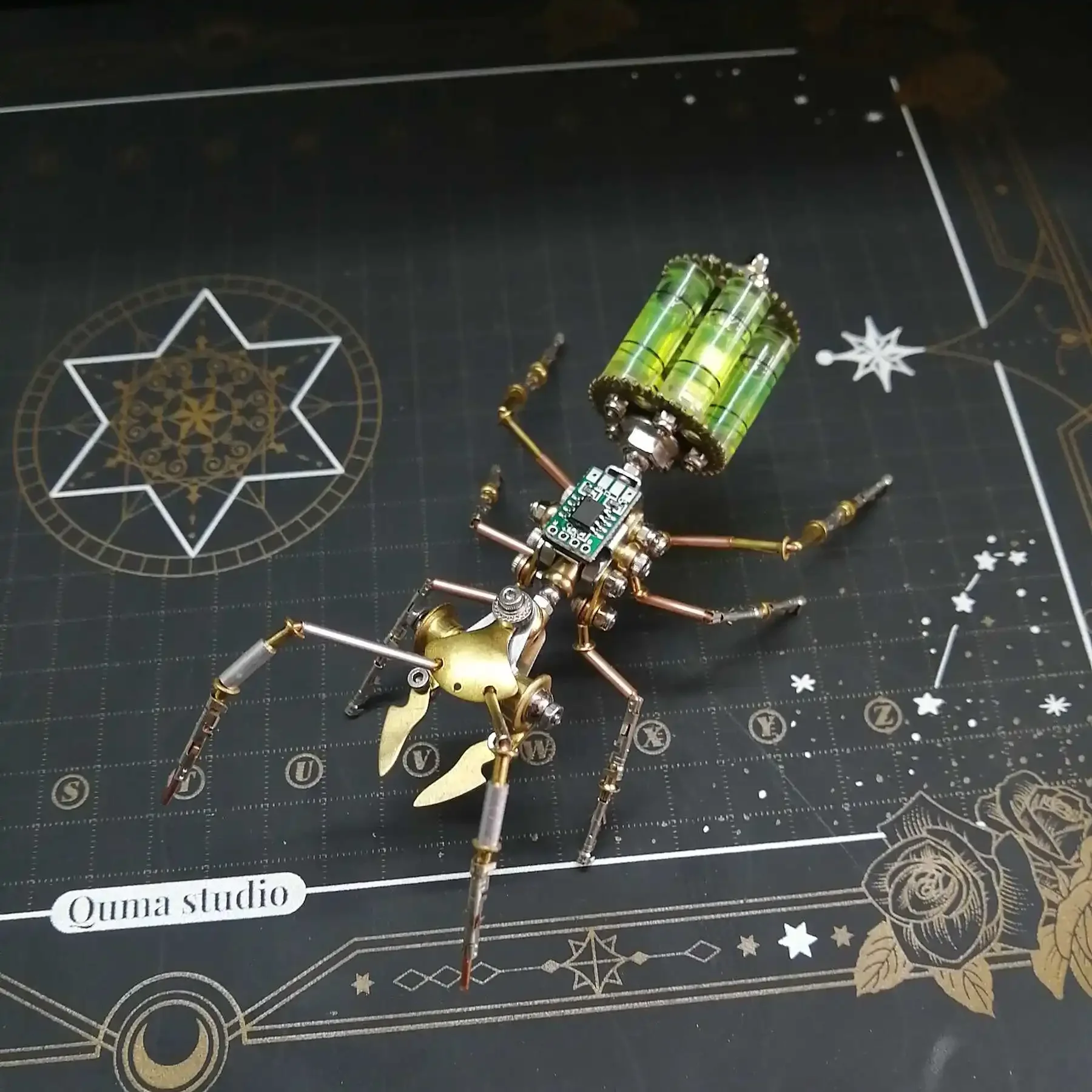 DIY Ant Metal Model Kit Cyberpunk Mechanical Insects Jigsaw Assembly 3D Puzzles Toy for Kids Adult Building Blocks