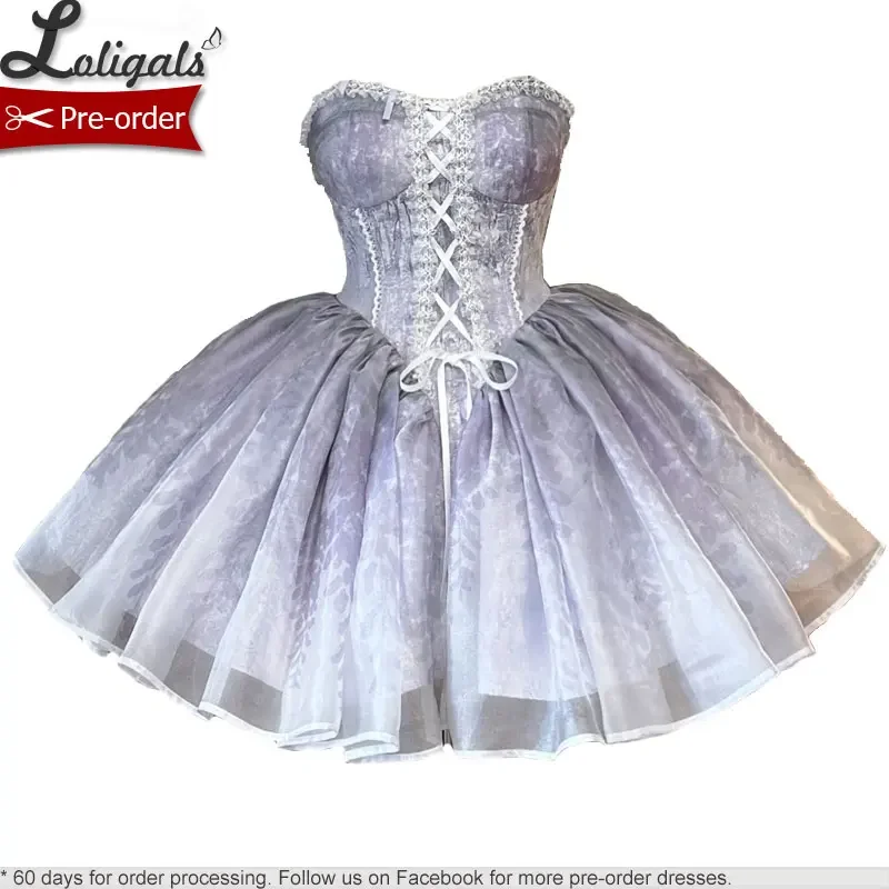 

Wisteria Ballet ~ Sweet Lolita Party Dress Mini Corset Dress by Alice Girl ~ Pre-order