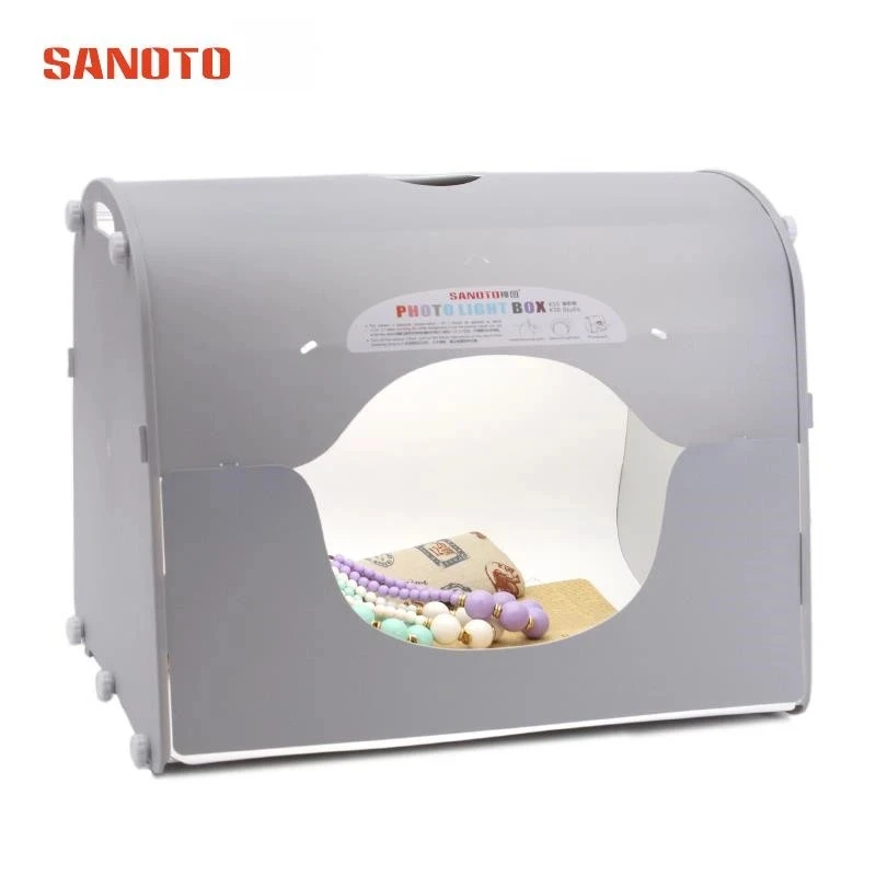 

SANOTO Portable Manicure photograph Light Box Photo Studio Softbox Photography LED Photo Box Dimmable Desktop Shooting Tent Kit