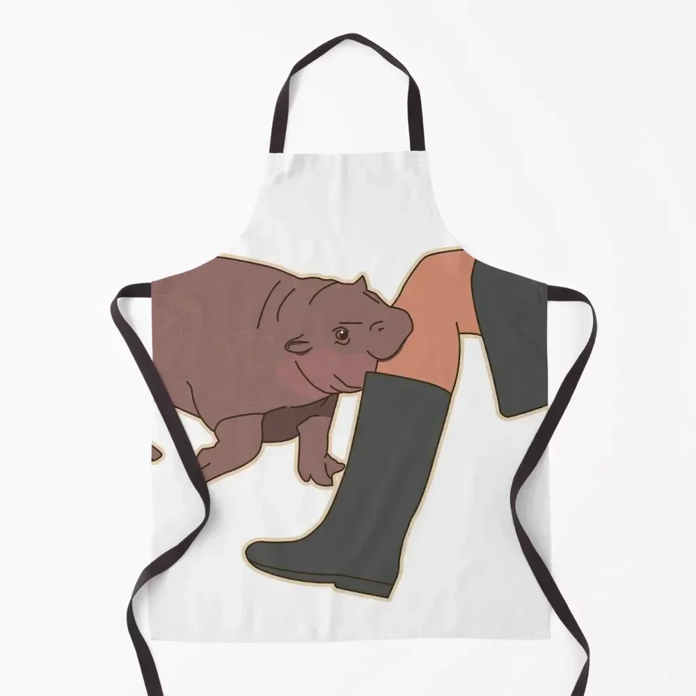 

hippo biting leg meme Apron kitchen and home japanese woman Nursing Chef jacket men Apron