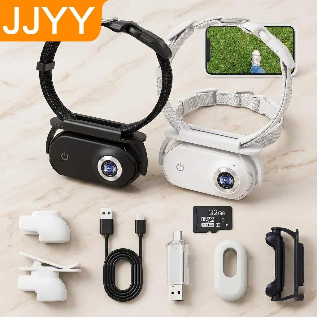 

Беспроводная HD-камера 1080P для животных на ошейник, мини-видеокамера для собак и кошек, для записи видео на улице и в помещении