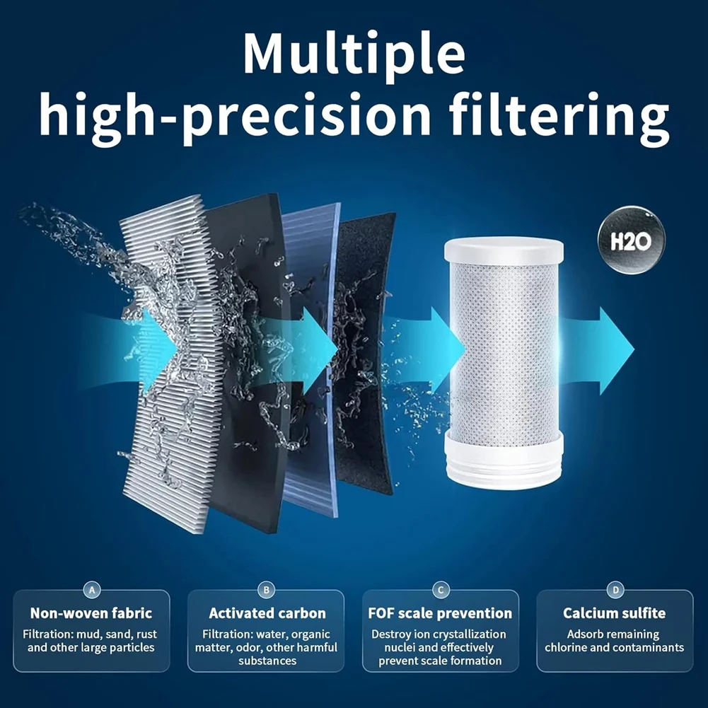 فلتر مياه الصنبور A01M، منقي مياه بشاشة LED لتقليل الرصاص والكلور والمعادن الثقيلة، فلتر مياه الحوض