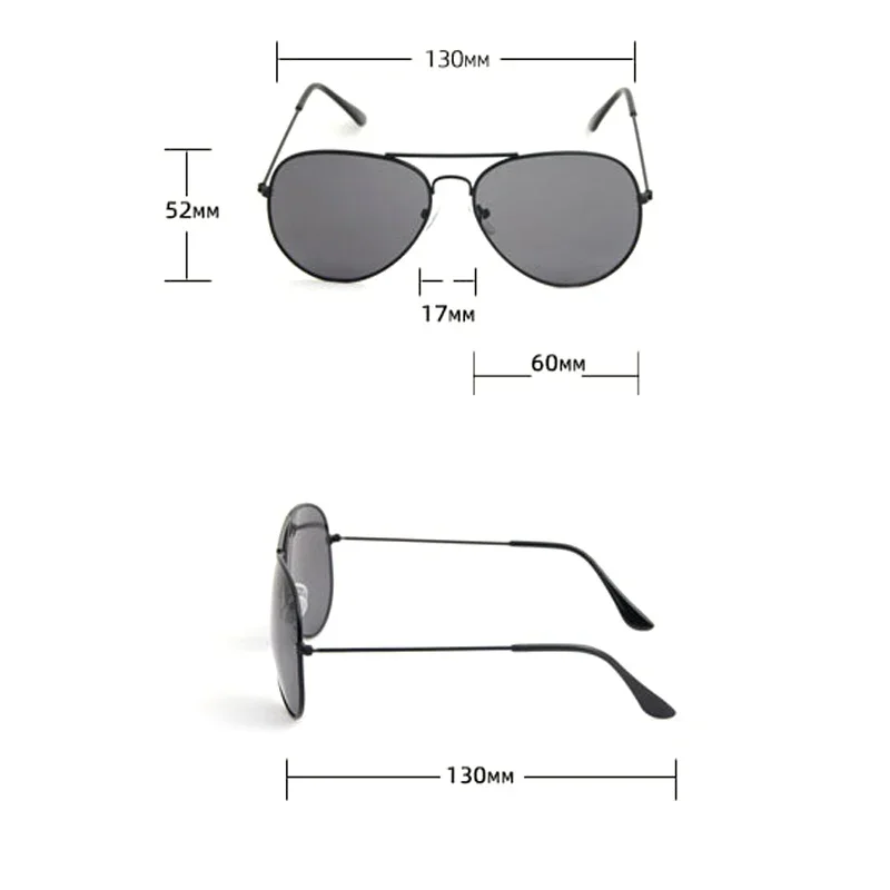 2024 New Vintage Pilot Sunglasses for Men Metal Frame Women Sun Glasses Fashion Oculos Masculino Outdoor Shades Sunglasses UV400