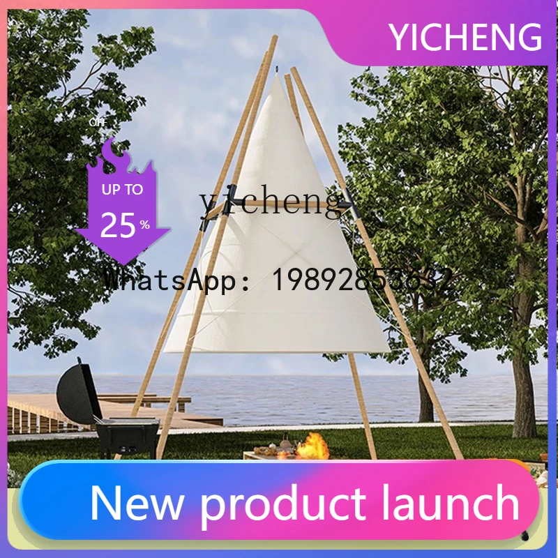 X3  outdoor lantern tent bamboo cone clock in restaurant bar camp oxford cloth canopy