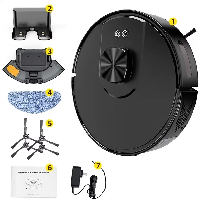 Robot Vacuum Cleaner Wet Dry  Self-Cleaning