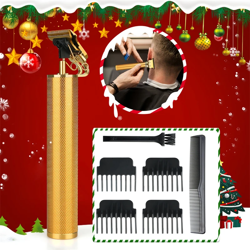 Men's Professional Wireless Hairber Rechargeable feature beauty tool perfect for men's Christmas gift barbershop or personal use