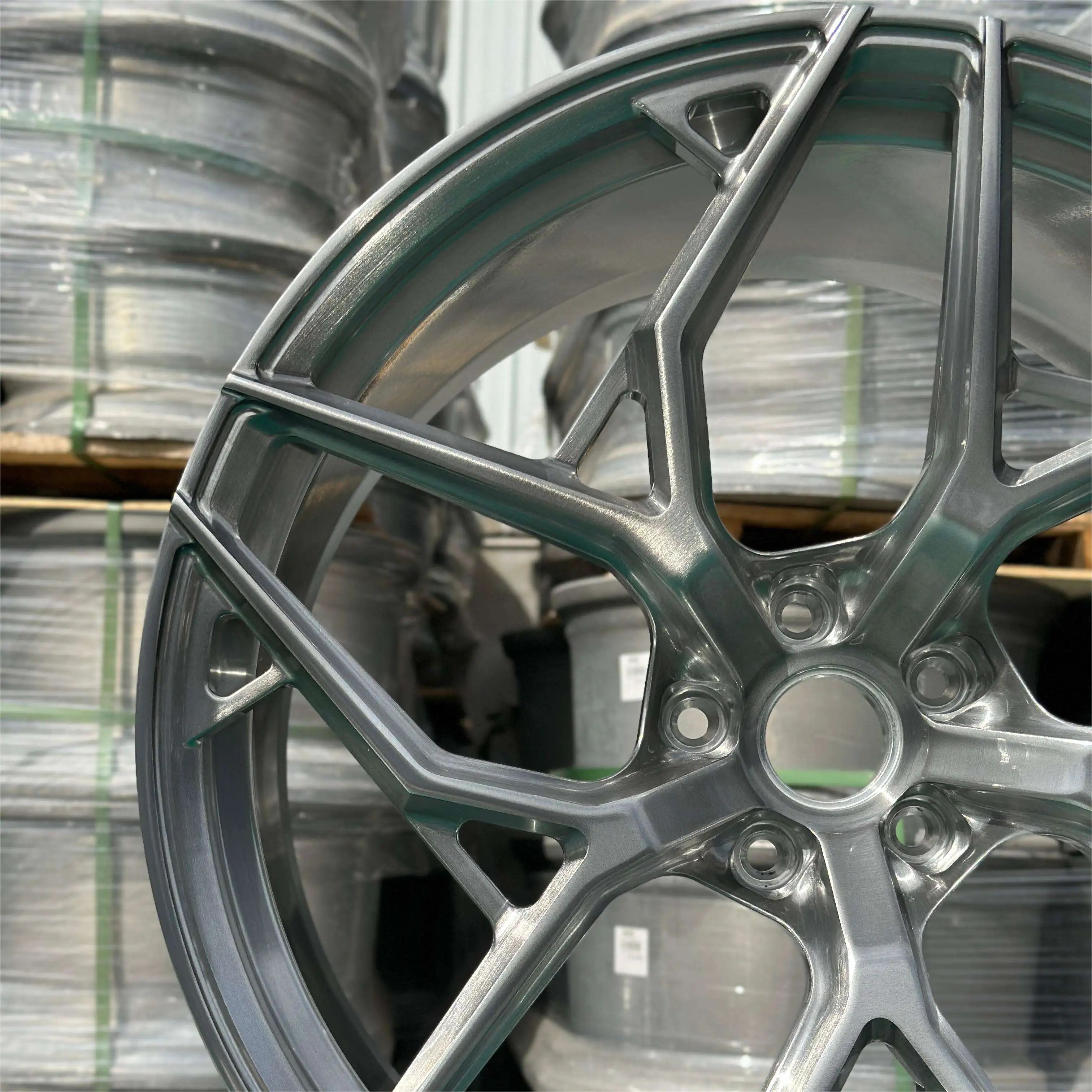 

SY-3021 Custom One-piece Brushed Grey Wheel Custom Wheel Rim 18 19 20 21 22 Inches 6061-T6 Aluminum Alloy for Modification