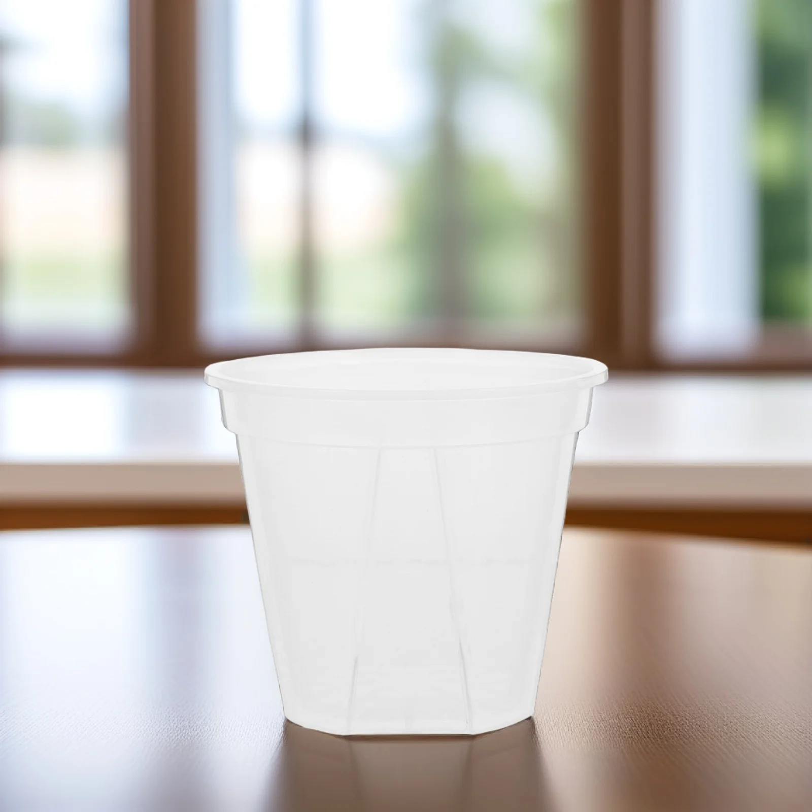 

10pcs Controlled Root Pot 12Cm Transparent Plastic Orchid Planter For Indoor Outdoor Succulents Cactus Nursery Drainage