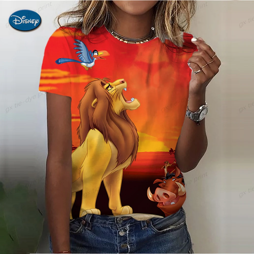 Disney-O Rei Leão T-Shirt feminino, Hakuna Matata, Desenhos animados,  Engraçado, Bonito, Anime, Kawaii, Top gráfico, Tees, Roupas femininas /  Tops e camisetas, image size:1000x1000