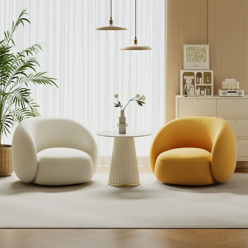 

Small apartment single sofa living room light luxury beauty salon rest area reception clothing