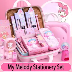 Kawaii Sanrio My Melody stazionario Set Anime Figure confezione regalo resistente all'usura ragazza bambino scuola impara forniture regalo di compleanno