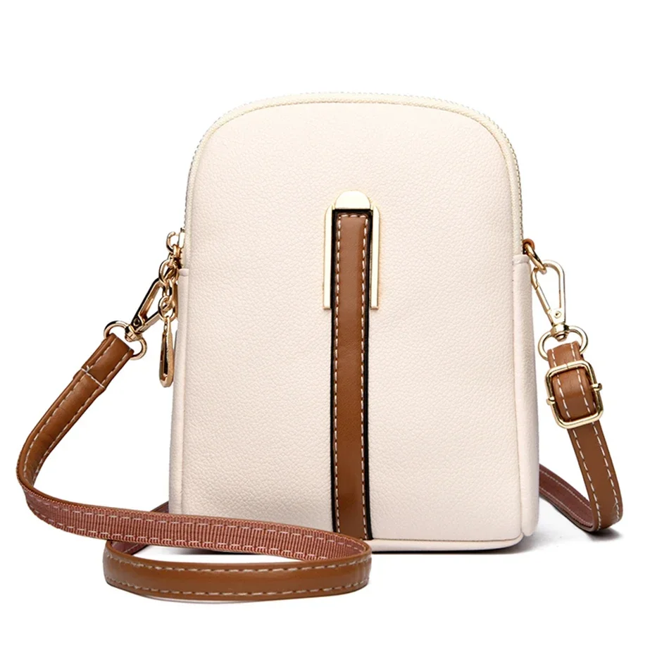 2024 New Designer Female  Phone Bag Small Shoulder Bag High Quality Leather Crossbody Bags for Women Fashion Purse Messenger Bag