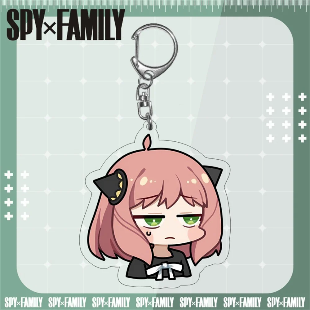 SpyxFamily Anya spy anime star two yuan cartoon acrylic pendant hanging keychain